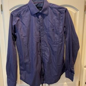 Bugatchi Deep Purple Casual Button-Down Shirt